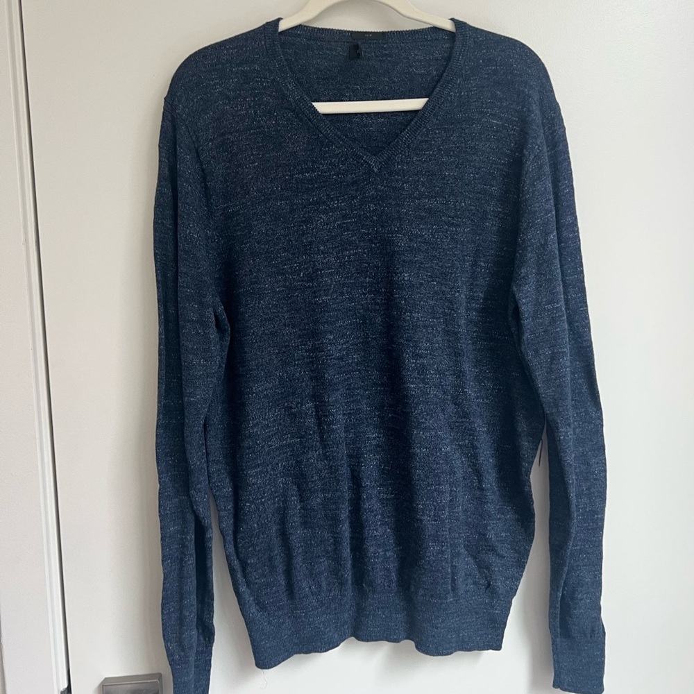 J. Crew Heathered Navy Sweater
